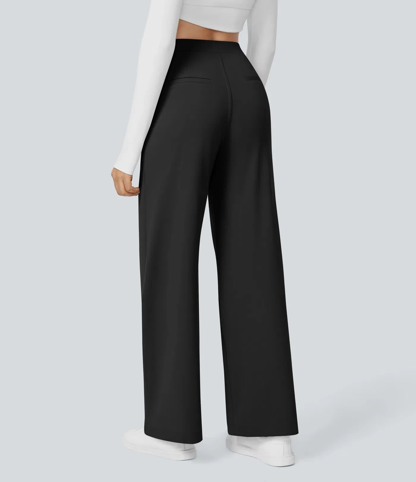 Windora™ Hoge Taille Pantalon met Zijzakken