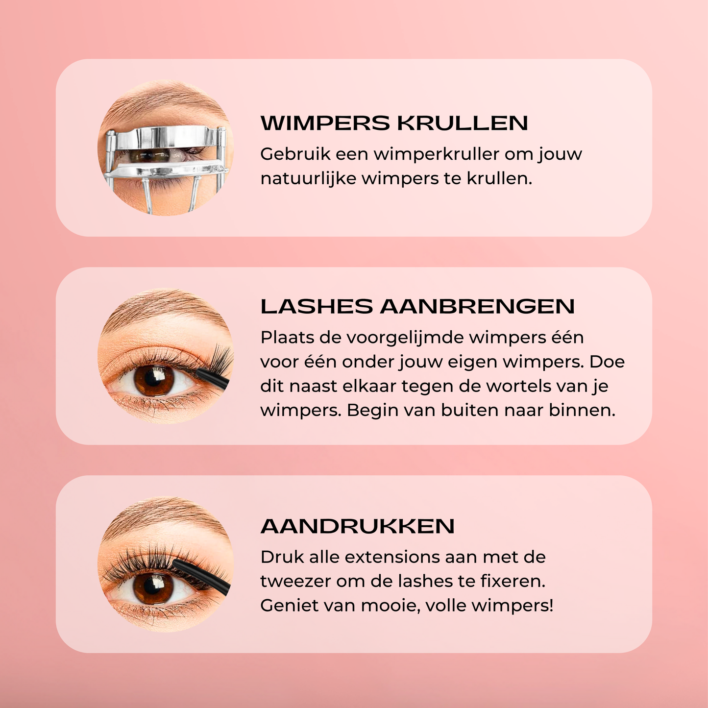 Press-On Wimpers zonder lijm